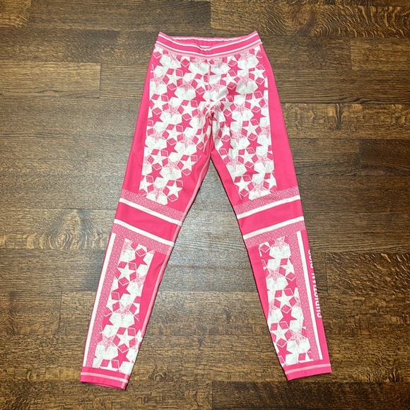 Christian Dior, pink and white star technical legging - Picture 4 of 8